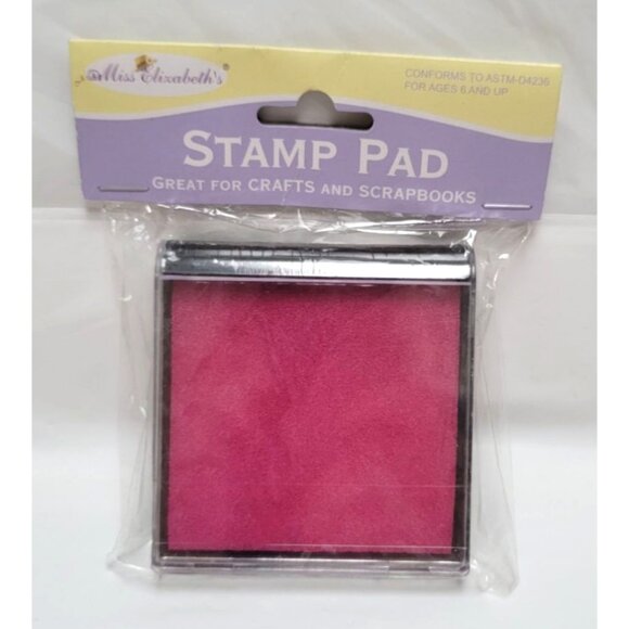 Lot of 3 Miss Elizabeths Stamp Pads Green Pink Purple Craft Scrapbook NOS - Picture 4 of 7